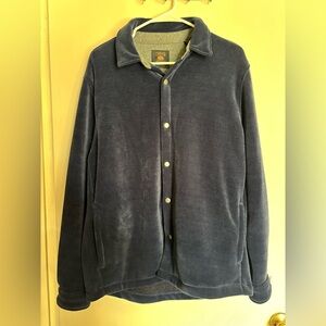 Copper and Oak Men's Navy Fleece Shirt Jacket